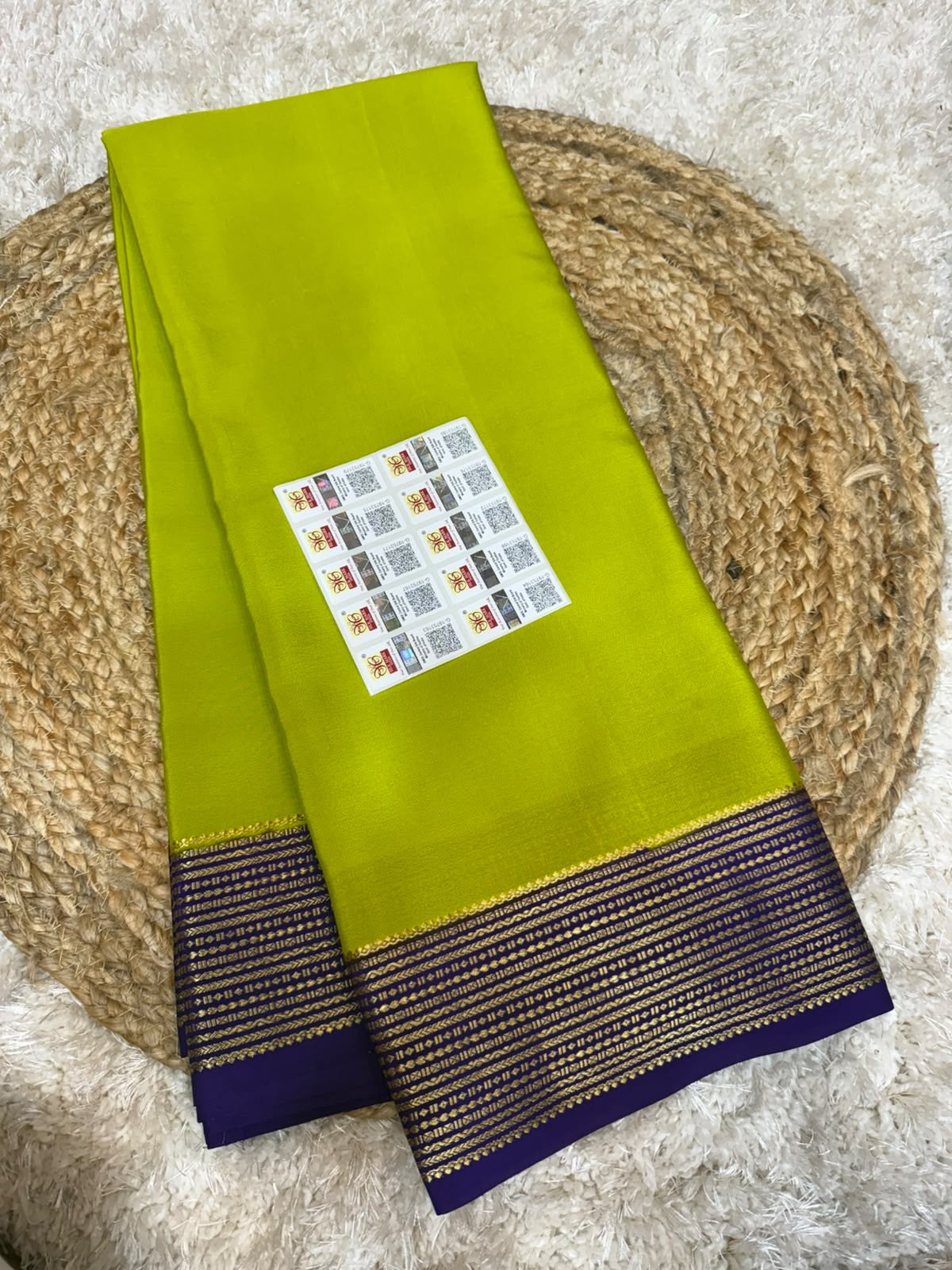 Mysore silk sarees contrast pattern