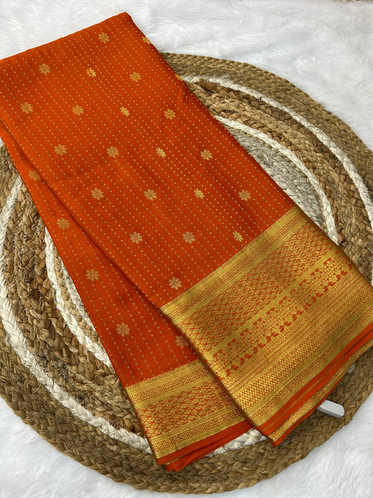 Mysore silk floral Butta