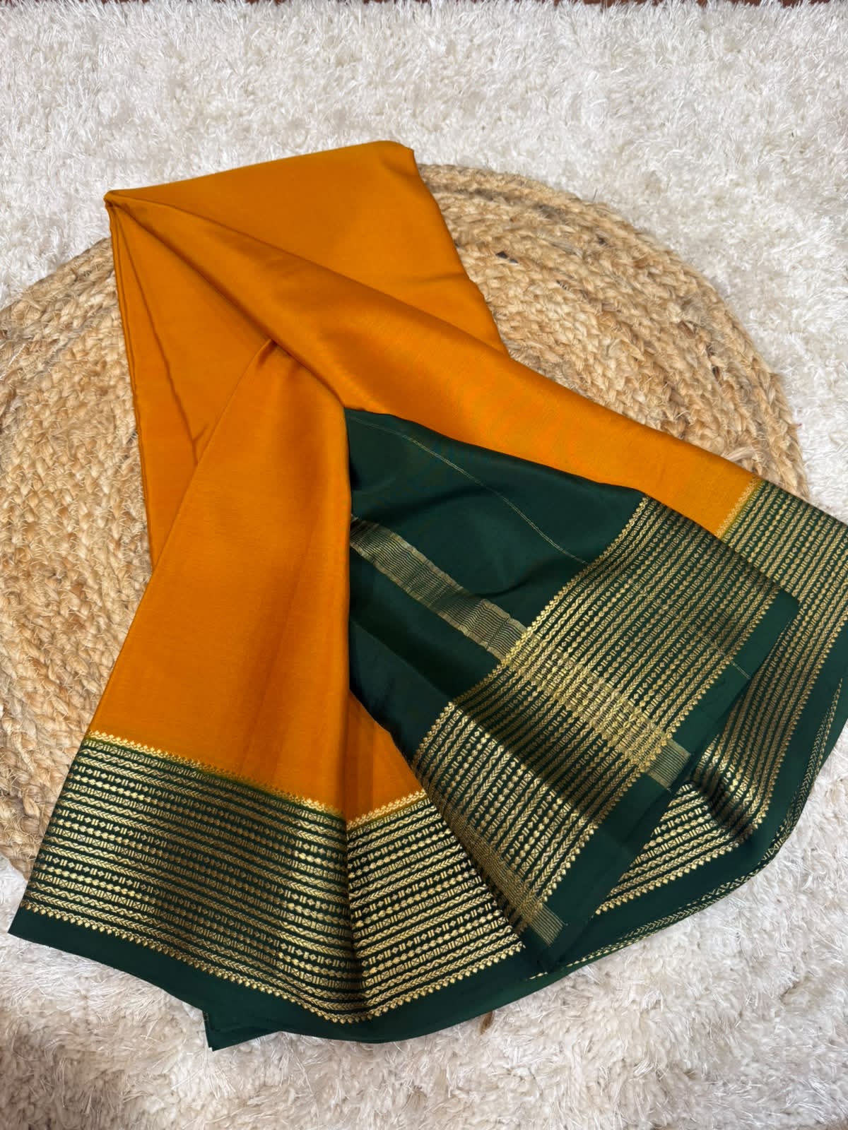Mysore silk sarees contrast pattern