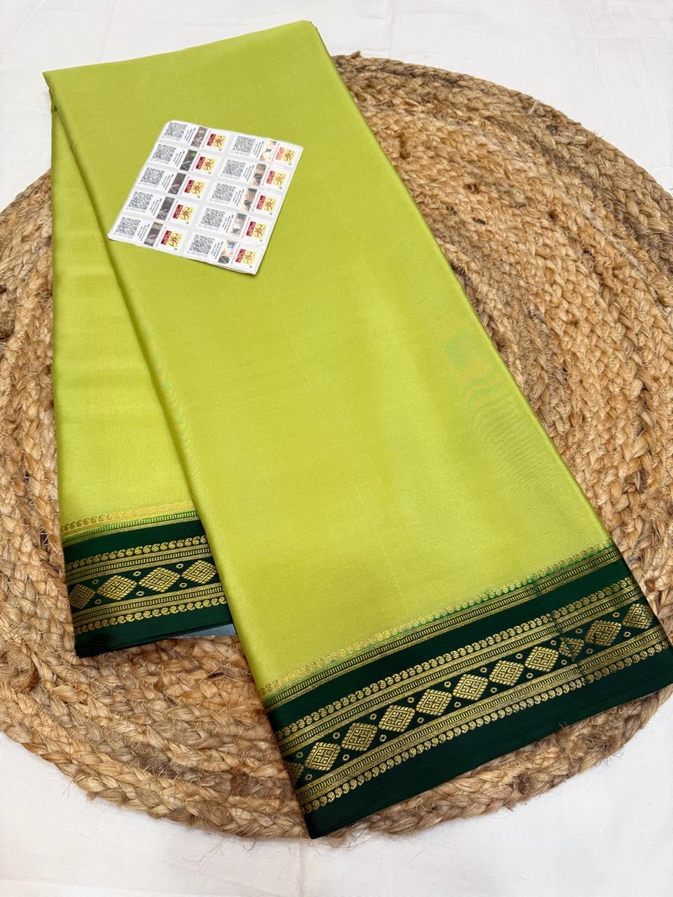 Mysore silk sarees contrast pattern