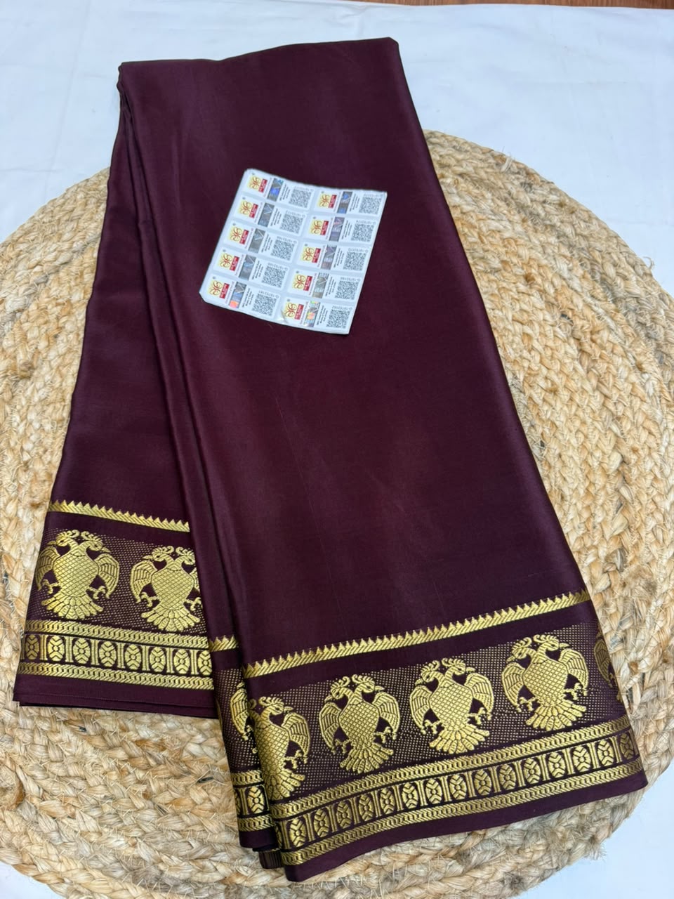 Mysore silk sarees self pattern