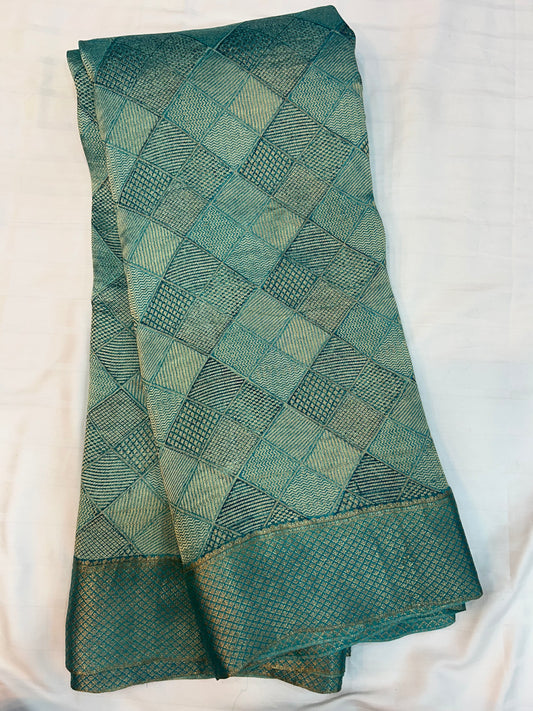 Brocade Mysore silk