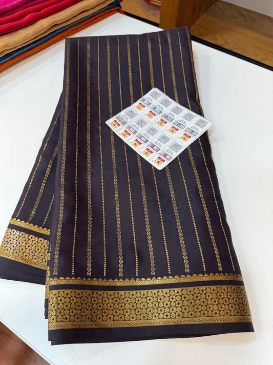 Mysore silk sarees self pattern