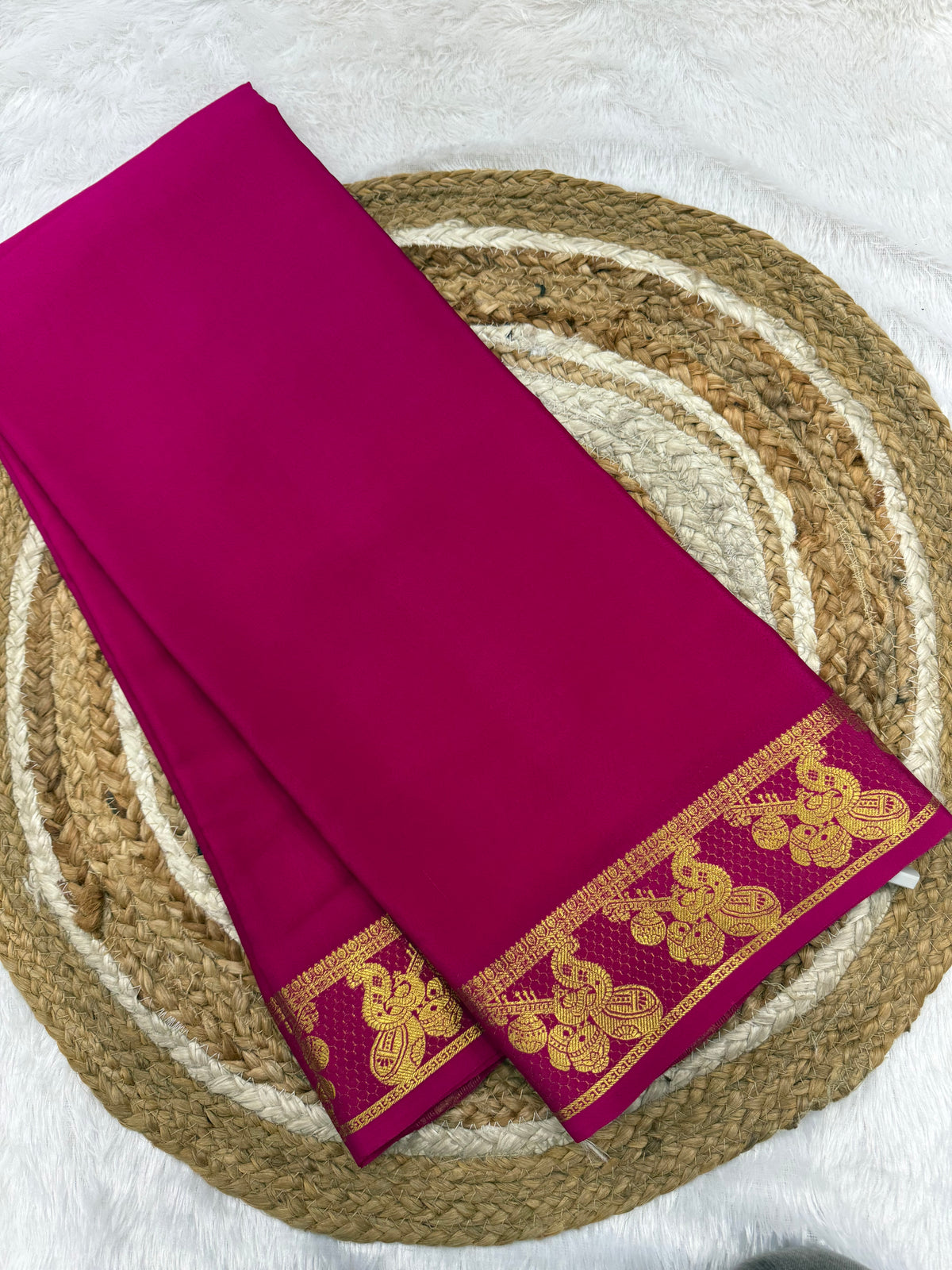 Mysore silk self border