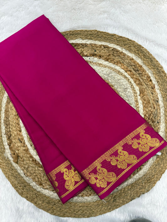 Mysore silk self border