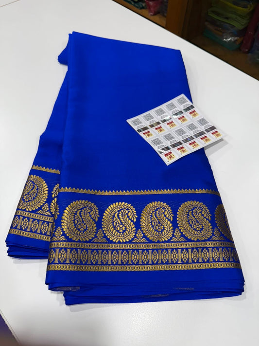 Mysore silk saree Mango border