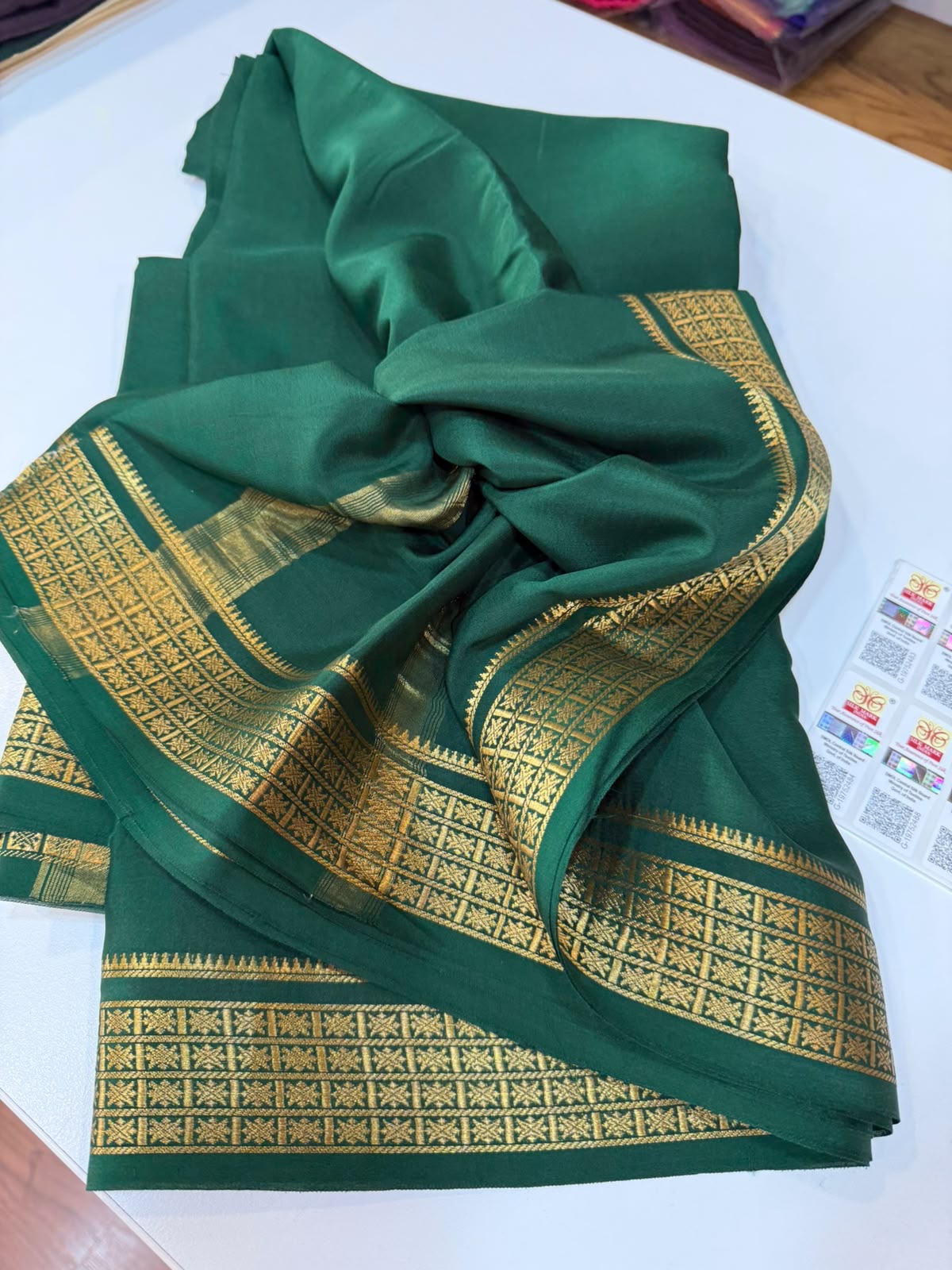 Mysore silk sarees self pattern