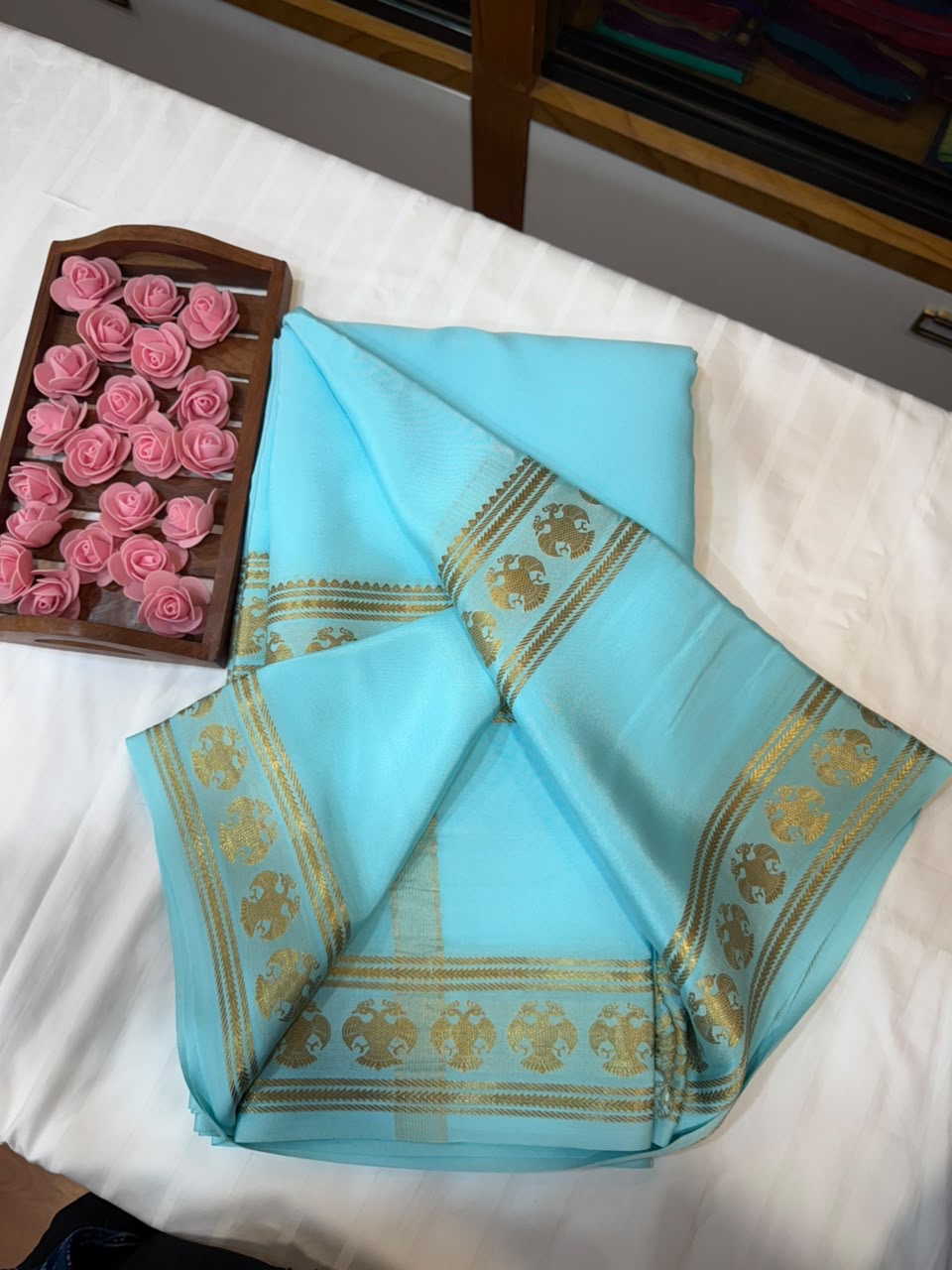 Mysore silk sarees self pattern