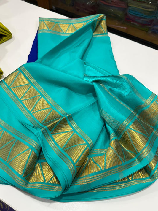 Mysore silk saree and half pattern