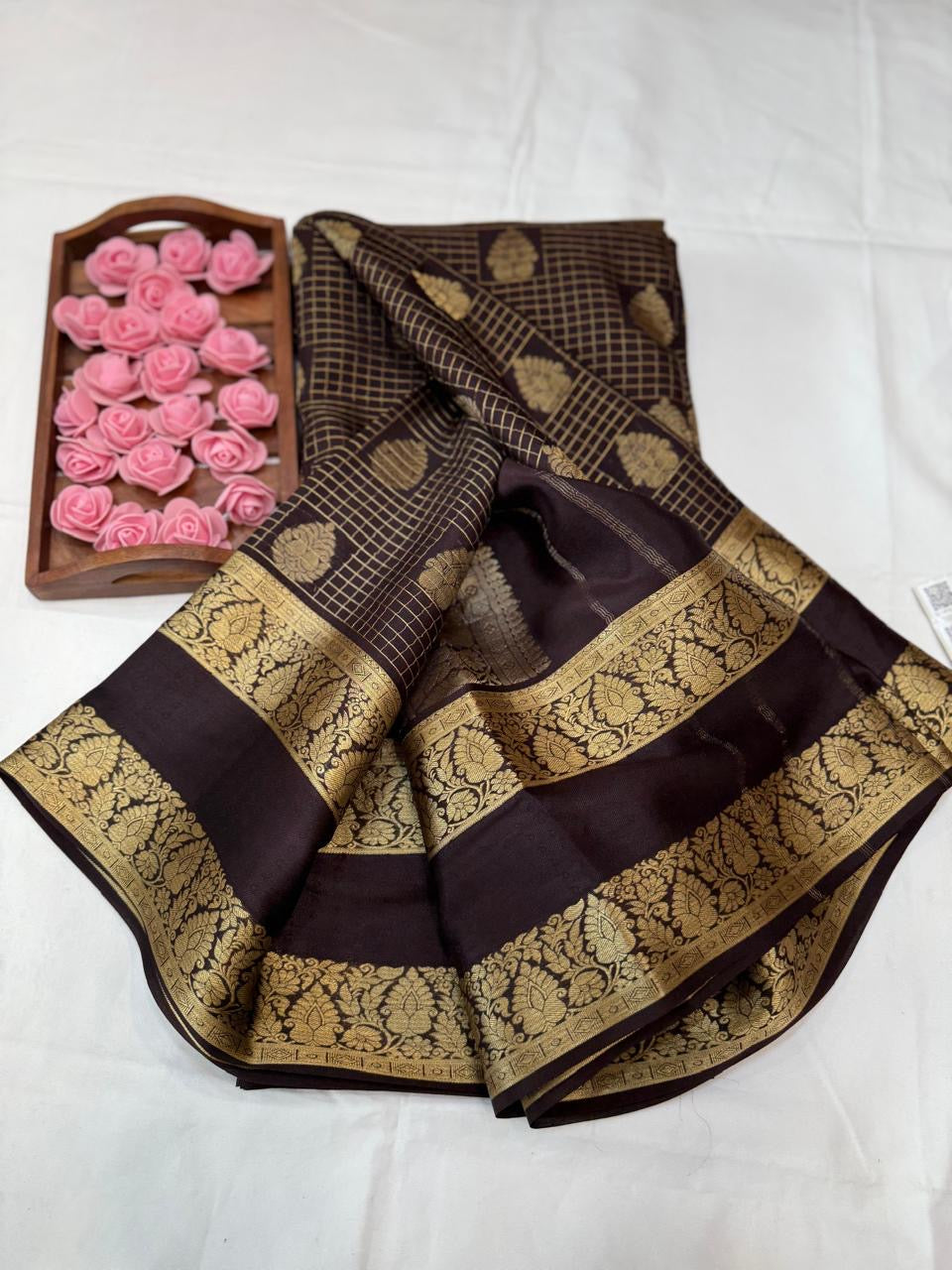 Mysore silk sarees self pattern