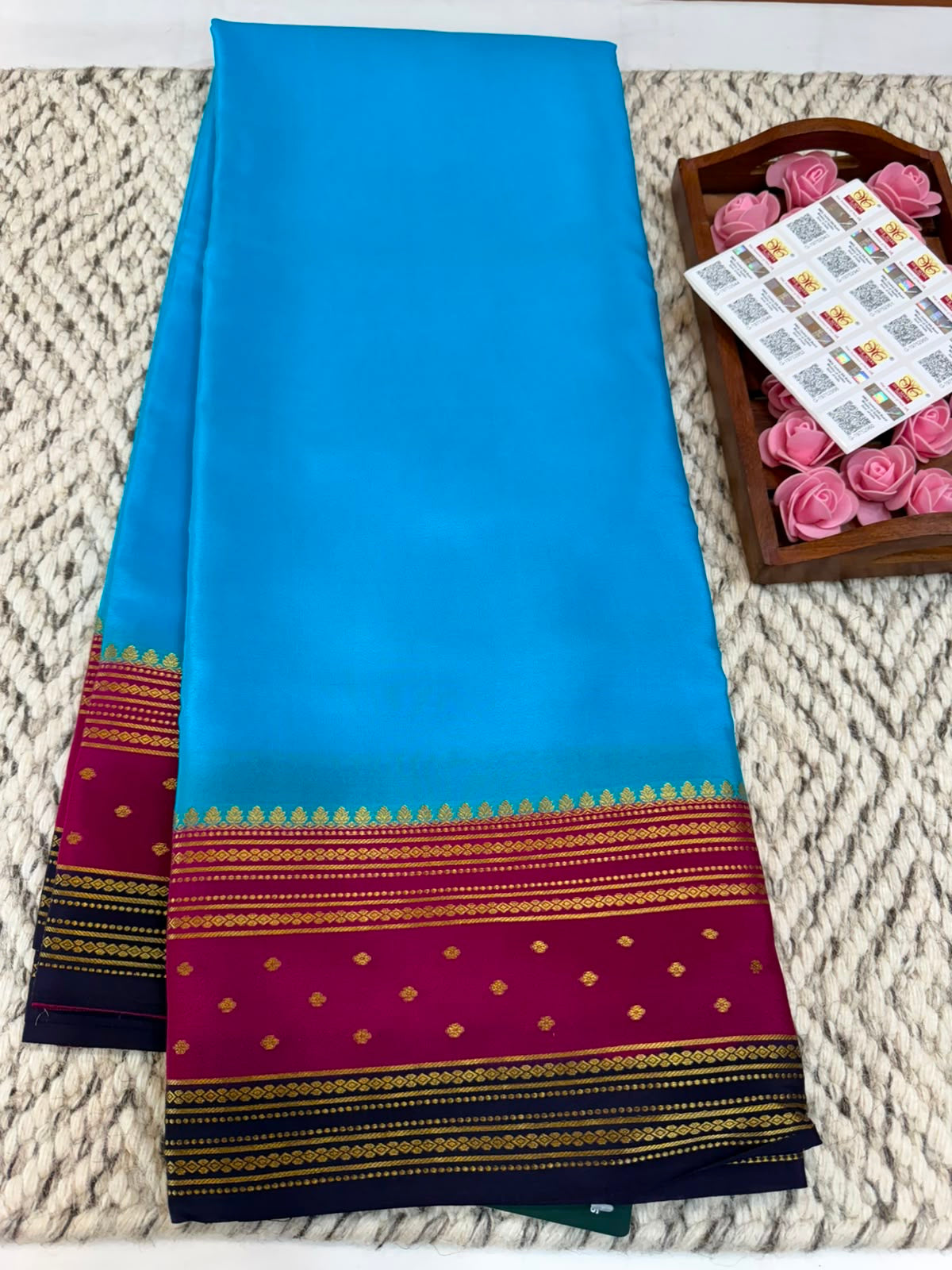 Mysore silk sarees 3D pattern