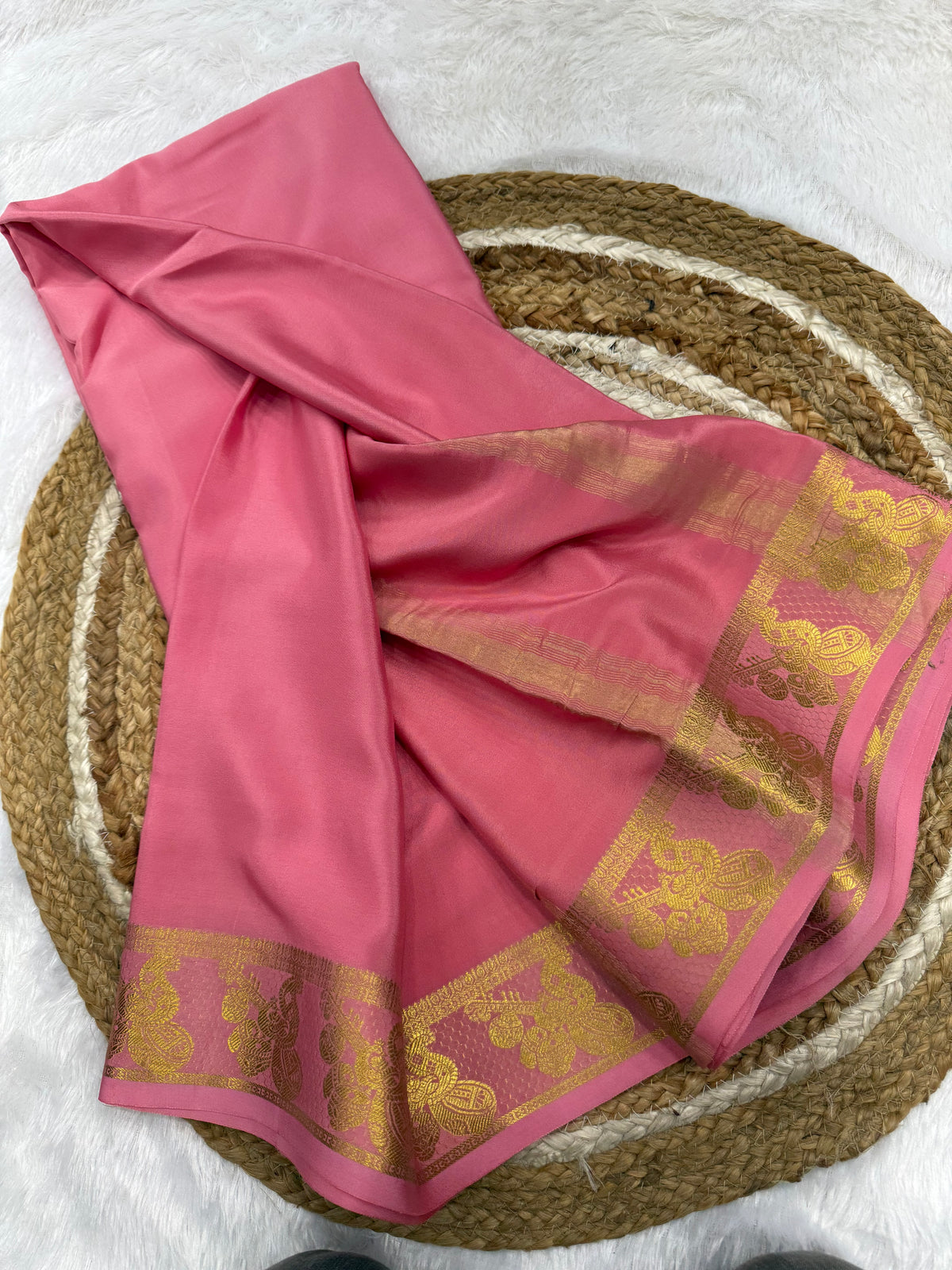 Mysore silk self border