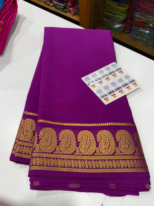 Mysore Silk saree Mango border