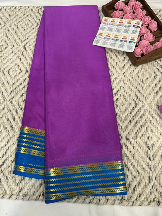 Mysore silk sarees light weight pattern