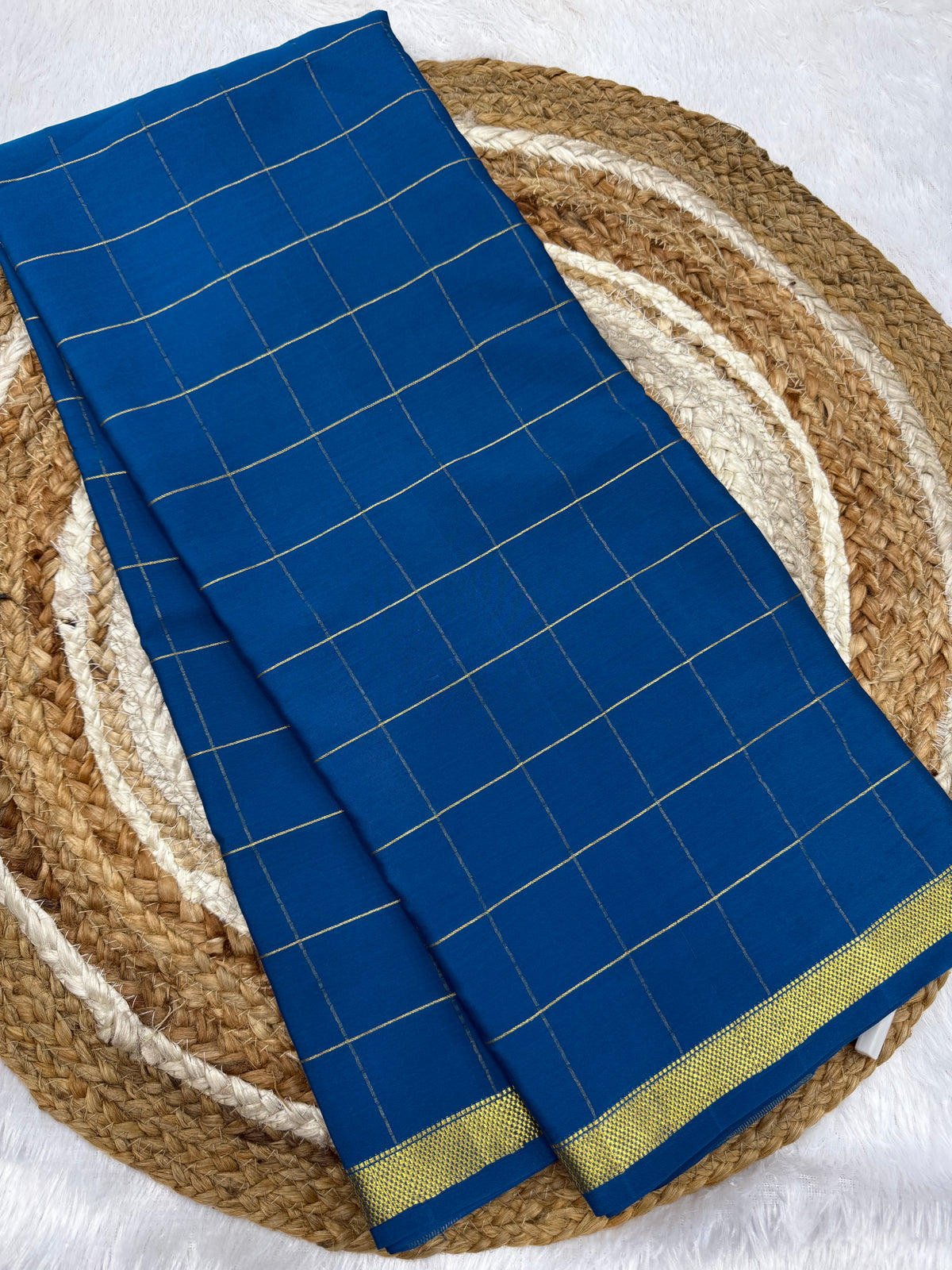 Mysore silk self checks