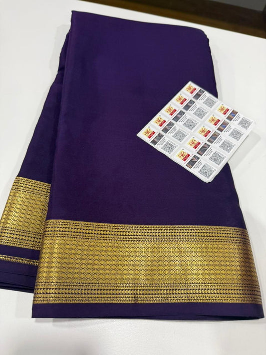 Self Pattern with rich pallu with beautiful border