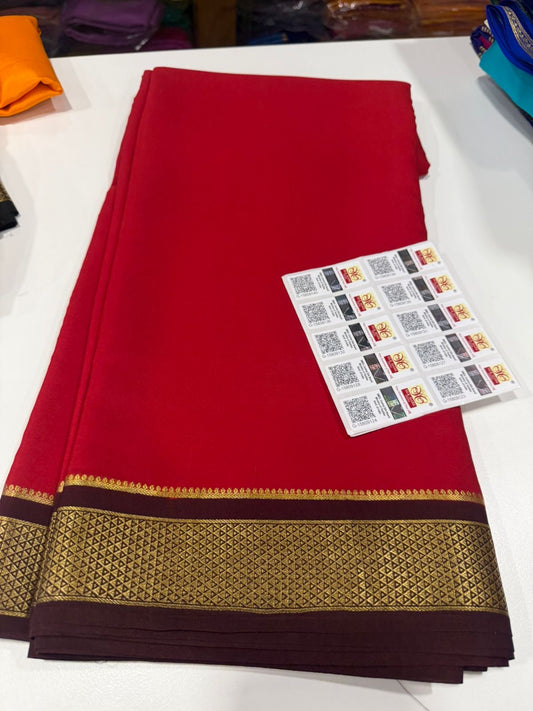 Contrast Mysore silk Saress
