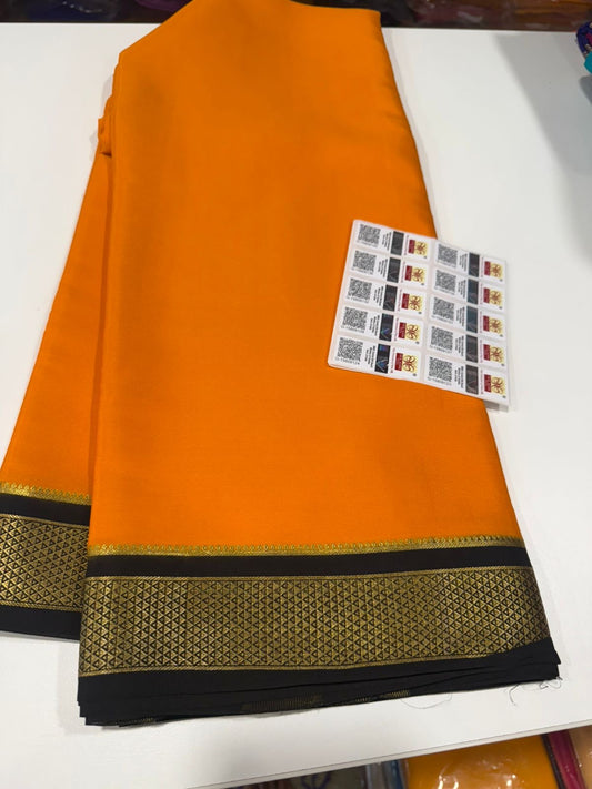 Contrast Mysore silk Saress
