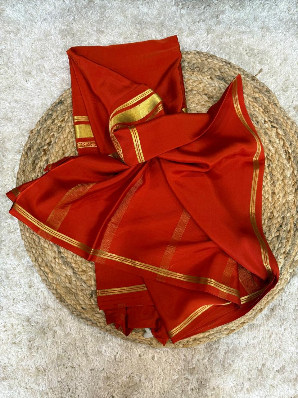 Mysore silk sarees self 3D pattern