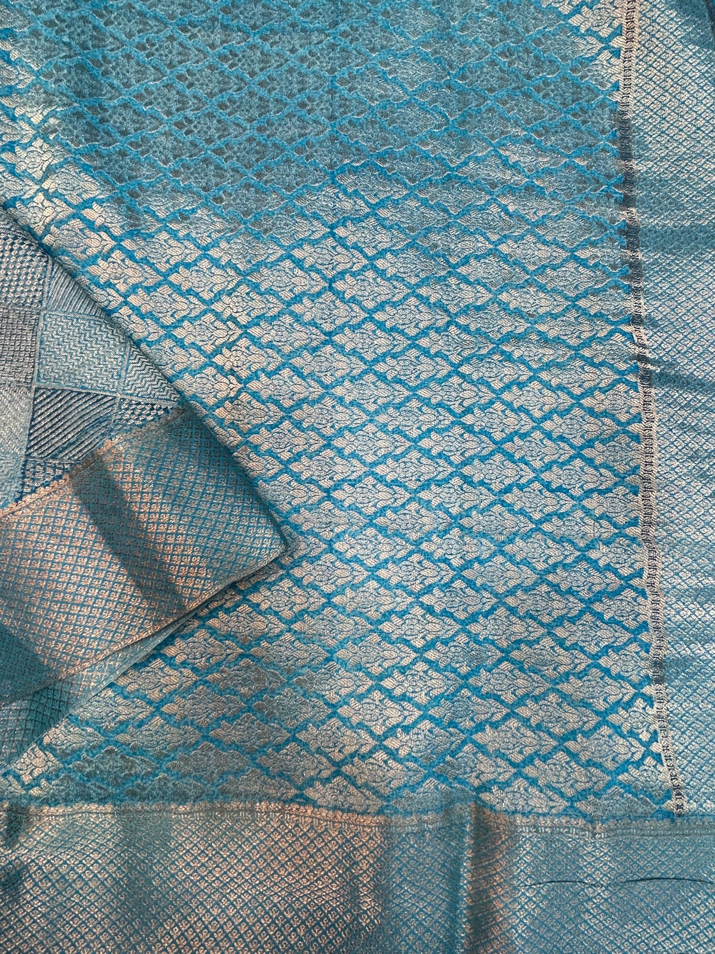 Brocade Mysore silk