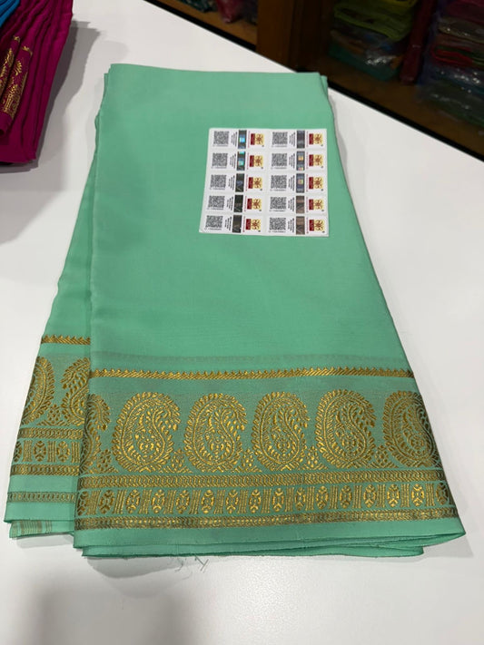 Mysore silk saree Mango border
