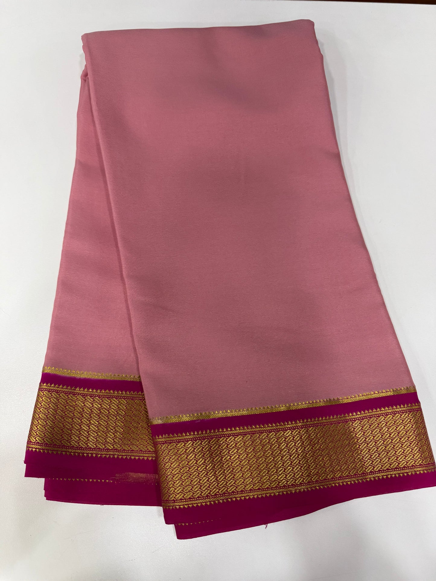Contrast Mysore silk