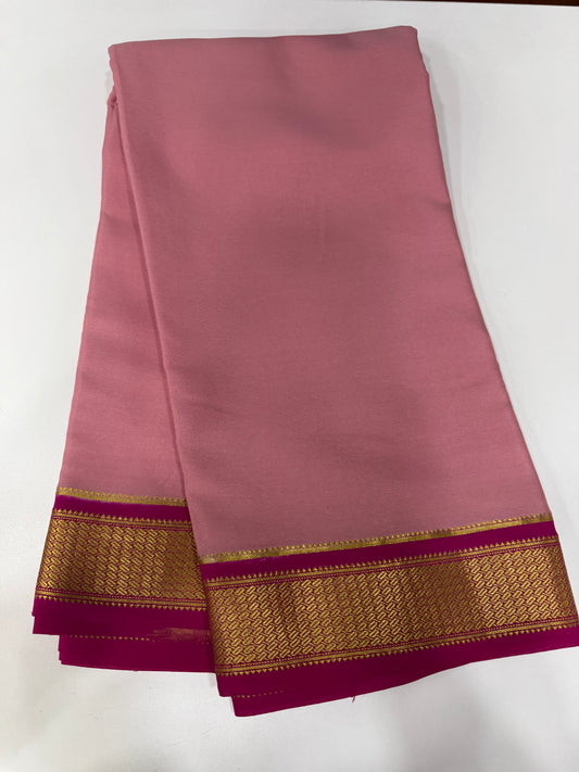 Contrast Mysore silk
