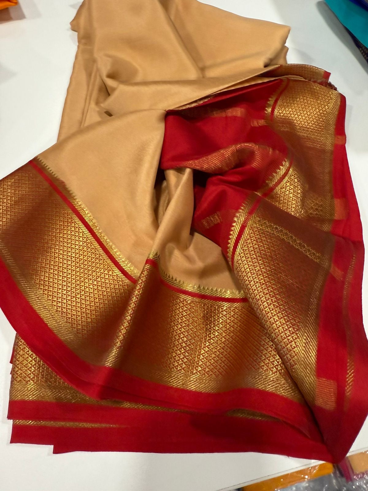 Contrast Mysore silk Saress