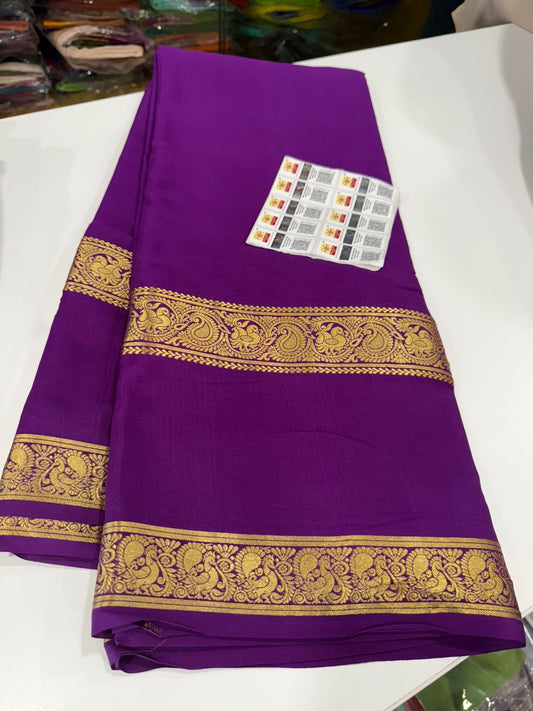 Exclusive pattern mysore silk sarees with elegant color combinations