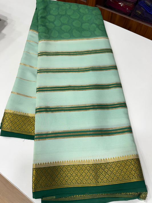 2D Shibori Pattern Mysore Silk Sarees