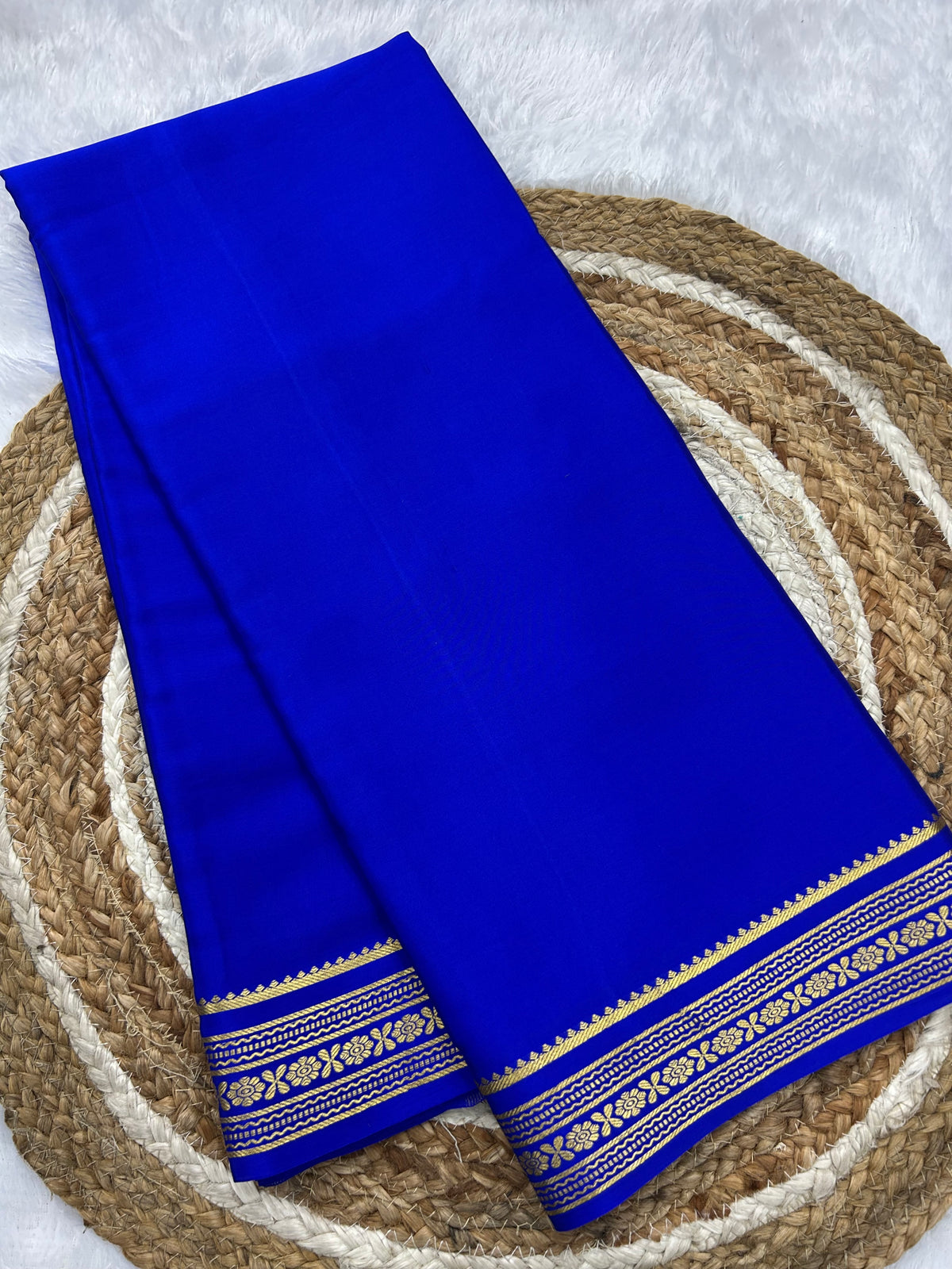 Mysore silk floral border