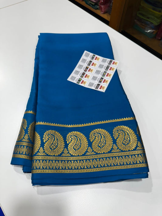 Mysore silk saree Mango border