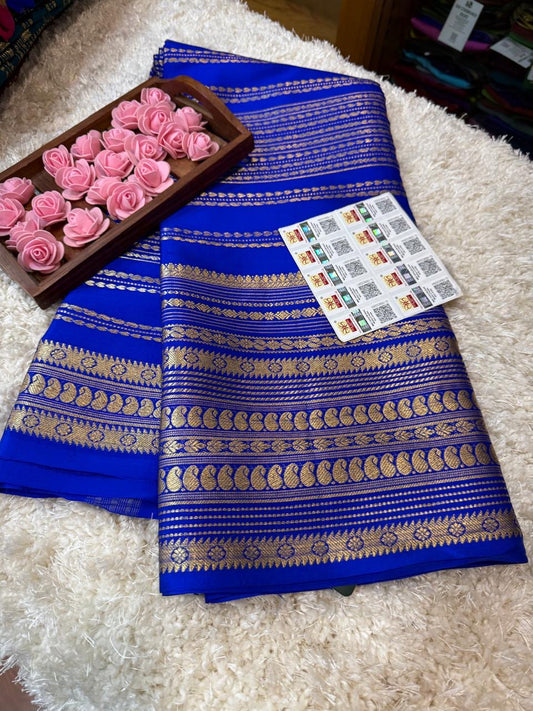 Mysore silk sarees self pattern