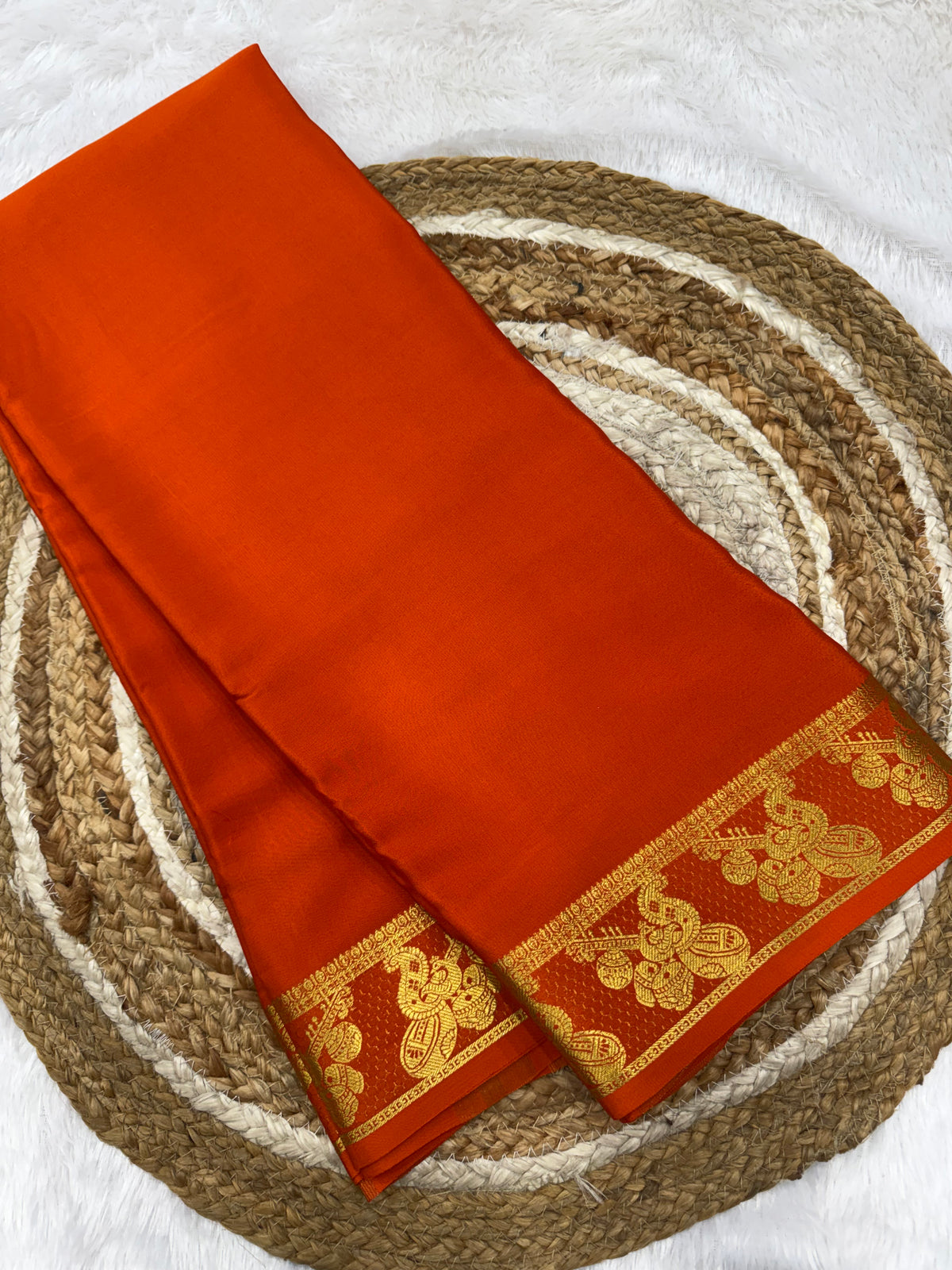 Mysore silk self border