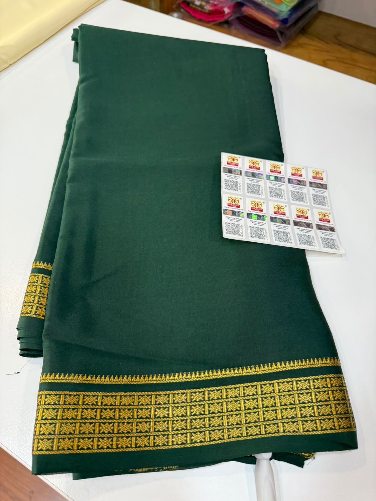 Mysore silk sarees self pattern
