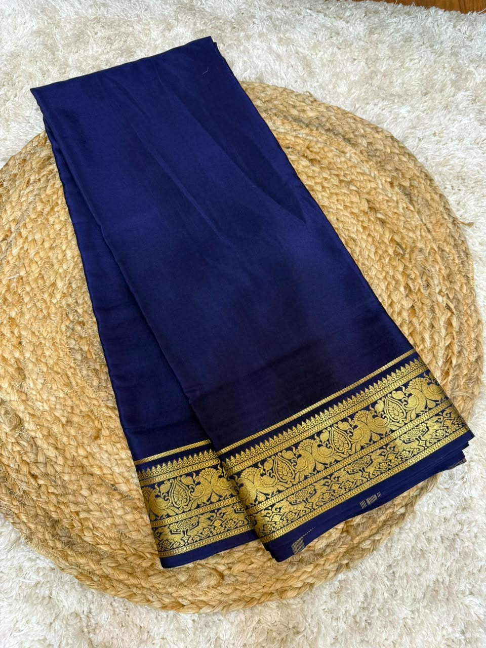 Mysore silk sarees self pattern