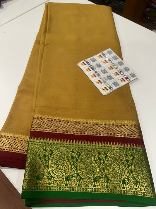 Exclusive pattern mysore silk sarees with elegant color
