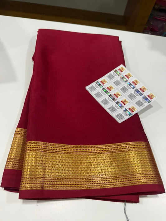Self Pattern with rich pallu with beautiful border