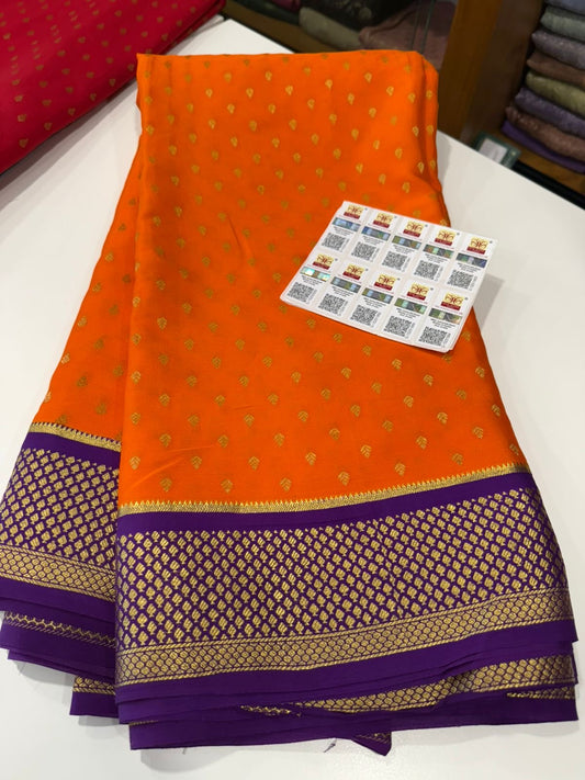 Mysore silk sarees with elegant color combinations