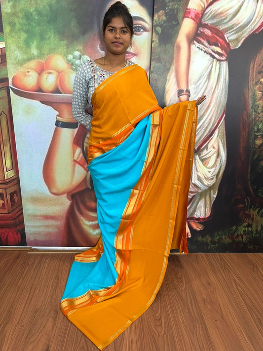 💖 3D pattern mysore silk sarees with elegant color combinations