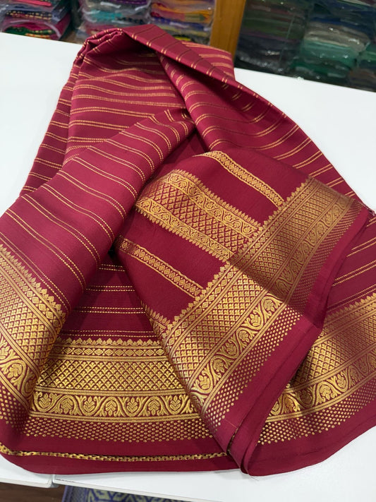 😍All over saree zari consumption with beautiful color combination 😍