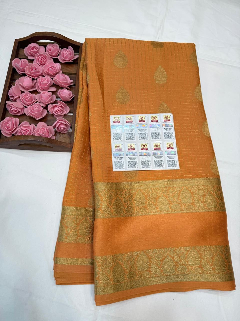 Mysore silk sarees self pattern