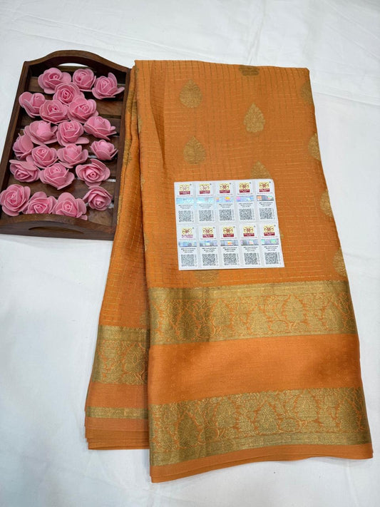 Mysore silk sarees self pattern