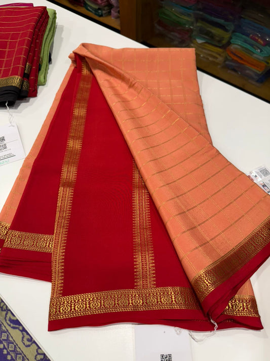 Pure Zari Mysore silk saree