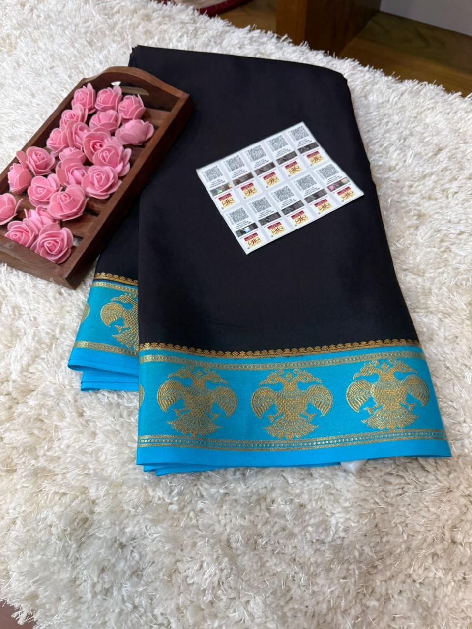 Mysore silk sarees contrast pattern