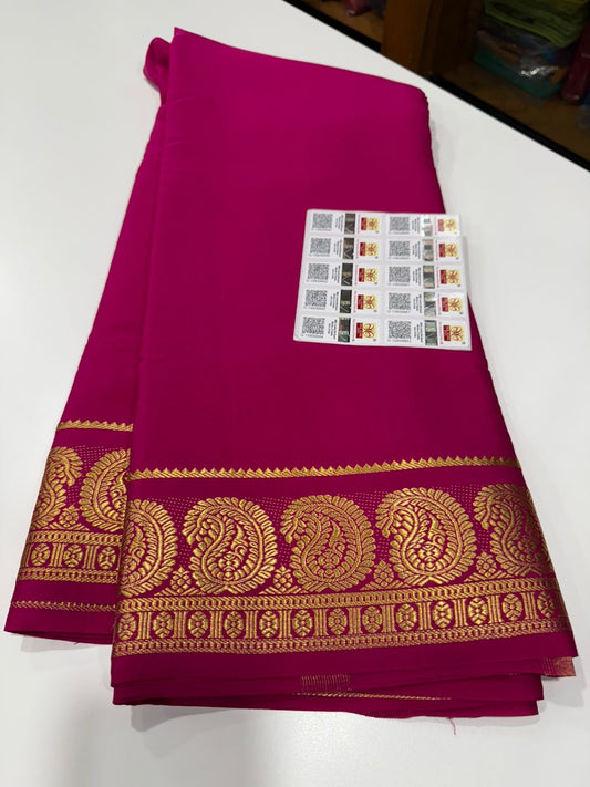 Mysore silk saree Mango border