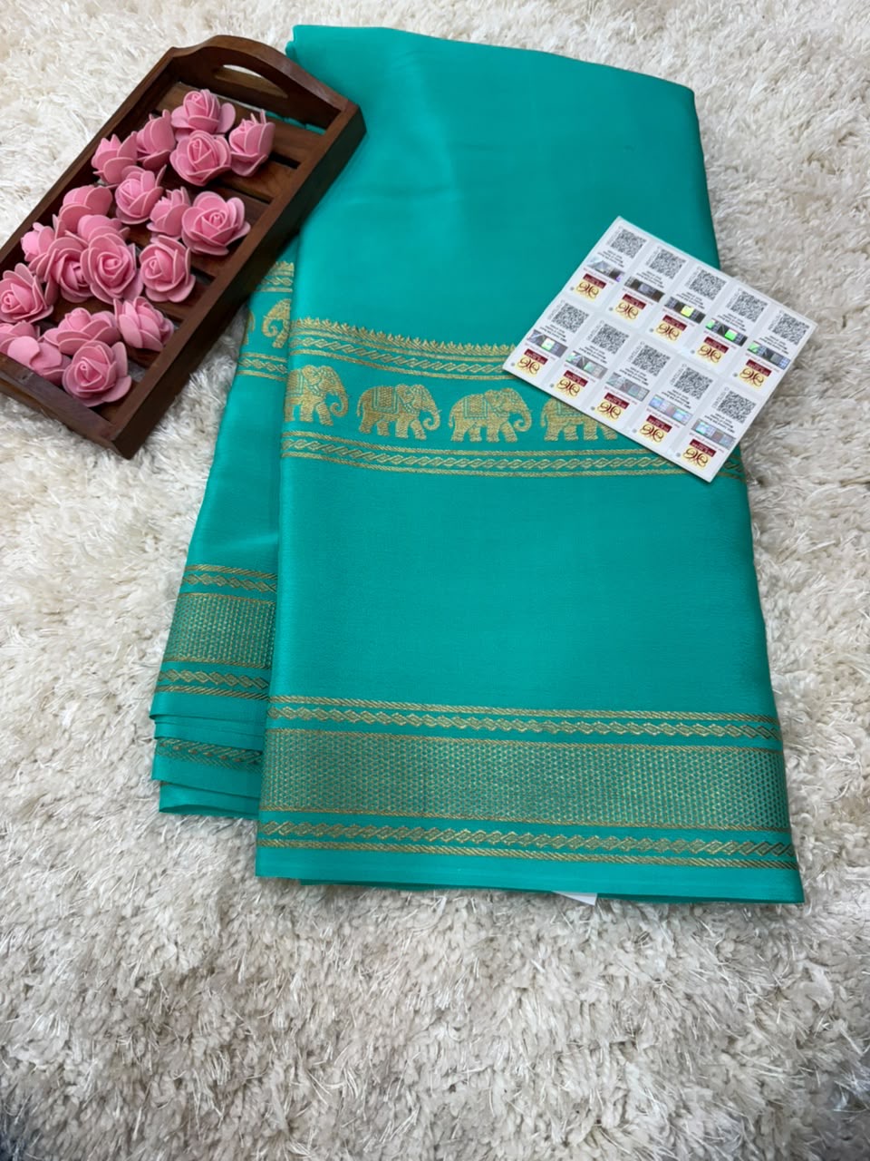 Mysore silk sarees self pattern