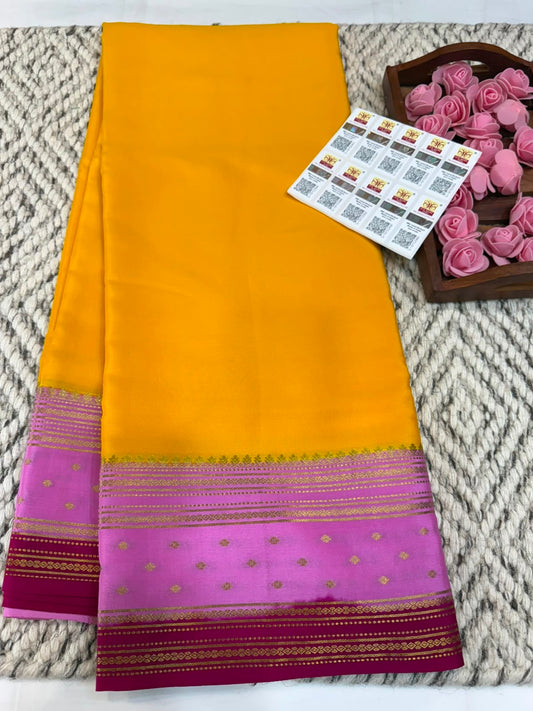 Mysore silk sarees 3D pattern