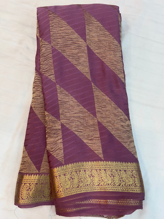 Brocade Mysore silk