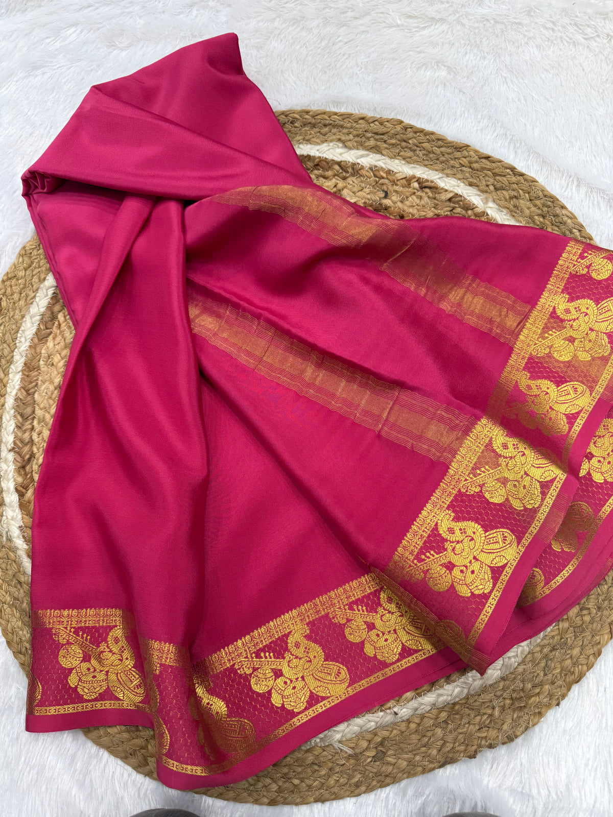 Mysore silk self border